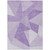 3' X 5' Lilac And Purple Geometric Washable Indoor Outdoor Area Rug