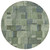 8' Green And Mint Green Round Geometric Washable Indoor Outdoor Area Rug 8' Green And Mint Green Round Geometric Washable Indoor Outdoor Area Rug