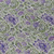 3' X 5' Olive Green Sage And Purple Floral Washable Indoor Outdoor Area Rug