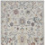 7' X 10' Ivory Gray And Red Wool Medallion Hand Tufted Area Rug