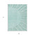 9' X 12' Teal Blue Aqua And Mint Green Abstract Washable Indoor Outdoor Area Rug