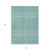 8' X 10' Aqua Teal Blue And Ivory Tribal Washable Indoor Outdoor Area Rug 8' X 10' Aqua Teal Blue And Ivory Tribal Washable Indoor Outdoor Area Rug