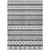 5' X 8' Gray Charcoal And Silver Quatrefoil Washable Indoor Outdoor Area Rug 5' X 8' Gray Charcoal And Silver Quatrefoil Washable Indoor Outdoor Area Rug