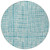 8' Teal Blue And Ivory Round Striped Washable Indoor Outdoor Area Rug 8' Teal Blue And Ivory Round Striped Washable Indoor Outdoor Area Rug