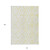 10' X 14' Yellow And Ivory Geometric Washable Indoor Outdoor Area Rug 10' X 14' Yellow And Ivory Geometric Washable Indoor Outdoor Area Rug