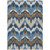 10' X 14' Denim Blue And Sky Blue Ikat Washable Indoor Outdoor Area Rug 10' X 14' Denim Blue And Sky Blue Ikat Washable Indoor Outdoor Area Rug