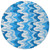 8' Sky Blue Denim Blue And Ivory Round Abstract Washable Indoor Outdoor Area Rug 8' Sky Blue Denim Blue And Ivory Round Abstract Washable Indoor Outdoor Area Rug