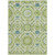 5' X 8' Artichoke Green Olive Green And Blue Floral Washable Indoor Outdoor Area Rug 5' X 8' Artichoke Green Olive Green And Blue Floral Washable Indoor Outdoor Area Rug