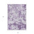 8' X 10' Lavender Purple And Lilac Floral Washable Indoor Outdoor Area Rug