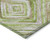 5' X 8' Artichoke Green And Brown Geometric Washable Indoor Outdoor Area Rug 5' X 8' Artichoke Green And Brown Geometric Washable Indoor Outdoor Area Rug
