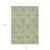 8' X 10' Sage And Artichoke Green Floral Washable Indoor Outdoor Area Rug 8' X 10' Sage And Artichoke Green Floral Washable Indoor Outdoor Area Rug