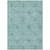 10' X 14' Teal Blue And Ivory Floral Washable Indoor Outdoor Area Rug 10' X 14' Teal Blue And Ivory Floral Washable Indoor Outdoor Area Rug