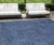 9' X 12' Navy Blue And Blue Southwestern Washable Indoor Outdoor Area Rug