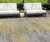 8' X 10' Gold Gray And Charcoal Abstract Washable Indoor Outdoor Area Rug