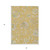 5' X 8' Gold Beige And Fern Green Floral Washable Indoor Outdoor Area Rug 5' X 8' Gold Beige And Fern Green Floral Washable Indoor Outdoor Area Rug