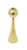 12" Gold Stainless Steel Tabletop Taper Candlestick