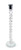 14" Clear And Silver Geo Stacks Crystal Tabletop Taper Candlestick 14" Clear And Silver Geo Stacks Crystal Tabletop Taper Candlestick