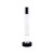 10" Silver Clear And Black Faceted Crystal Tabletop Taper Candlestick 10" Silver Clear And Black Faceted Crystal Tabletop Taper Candlestick