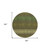 8' Olive Green And Dark Green Round Striped Washable Indoor Outdoor Area Rug