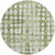 8' Artichoke Green And Ivory Round Abstract Washable Indoor Outdoor Area Rug 8' Artichoke Green And Ivory Round Abstract Washable Indoor Outdoor Area Rug