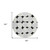 8' Black Gray And Ivory Round Abstract Washable Indoor Outdoor Area Rug 8' Black Gray And Ivory Round Abstract Washable Indoor Outdoor Area Rug
