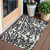 3' X 5' Black Gray And Ivory Animal Print Washable Indoor Outdoor Area Rug 3' X 5' Black Gray And Ivory Animal Print Washable Indoor Outdoor Area Rug