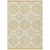 9' X 12' Gold And Ivory Medallion Washable Indoor Outdoor Area Rug
