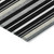 5' X 8' Black Ivory And Gray Striped Washable Indoor Outdoor Area Rug 5' X 8' Black Ivory And Gray Striped Washable Indoor Outdoor Area Rug