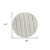 8' Ivory Brown And Beige Round Geometric Washable Indoor Outdoor Area Rug 8' Ivory Brown And Beige Round Geometric Washable Indoor Outdoor Area Rug
