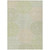 3' X 5' Artichoke Green And Brown Geometric Washable Indoor Outdoor Area Rug