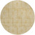 8' Gold And Ivory Round Geometric Washable Indoor Outdoor Area Rug