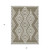 3' X 5' Taupe And Ivory Geometric Washable Indoor Outdoor Area Rug 3' X 5' Taupe And Ivory Geometric Washable Indoor Outdoor Area Rug