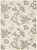 4' X 6' Beige Floral Stain Resistant Non Skid Area Rug 4' X 6' Beige Floral Stain Resistant Non Skid Area Rug