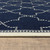 8' X 8' Blue and Ivory Round Geometric Stain Resistant Indoor Outdoor Area Rug 8' X 8' Blue and Ivory Round Geometric Stain Resistant Indoor Outdoor Area Rug