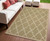 4' X 6' Tan Geometric Stain Resistant Indoor Outdoor Area Rug 4' X 6' Tan Geometric Stain Resistant Indoor Outdoor Area Rug