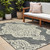 8' X 11' Gray and Ivory Oriental Stain Resistant Indoor Outdoor Area Rug 8' X 11' Gray and Ivory Oriental Stain Resistant Indoor Outdoor Area Rug