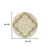 8' X 8' Tan Round Oriental Stain Resistant Indoor Outdoor Area Rug