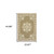 2' X 4' Tan Oriental Stain Resistant Indoor Outdoor Area Rug