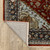 10' X 13' Red And Blue Oriental Area Rug With Fringe