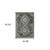 5' X 8' Blue Gold Ivory And Navy Oriental Power Loom Stain Resistant Area Rug With Fringe 5' X 8' Blue Gold Ivory And Navy Oriental Power Loom Stain Resistant Area Rug With Fringe