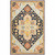 5' X 8' Navy Rust Blue Ivory And Gold Oriental Tufted Handmade Stain Resistant Area Rug 5' X 8' Navy Rust Blue Ivory And Gold Oriental Tufted Handmade Stain Resistant Area Rug