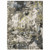 8' X 11' Gray And Green Abstract Area Rug