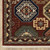 6' X 9' Red Blue Brown And Beige Oriental Power Loom Stain Resistant Area Rug With Fringe