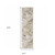 2' X 8' Ivory Tan Beige Grey And Brown Abstract Power Loom Stain Resistant Runner Rug