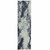8' Blue And Ivory Abstract Runner Rug 8' Blue And Ivory Abstract Runner Rug