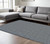 8' X 11' Blue and Gray Wool Hand Woven Area Rug