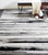 8' X 10' Black and Silver Abstract Non Skid Area Rug