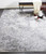 10' X 13' Silver Gray And White Abstract Stain Resistant Area Rug 10' X 13' Silver Gray And White Abstract Stain Resistant Area Rug