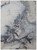4' X 6' Ivory Black And Gray Abstract Area Rug