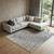 9' X 12' Gray Silver And Ivory Abstract Power Loom Area Rug